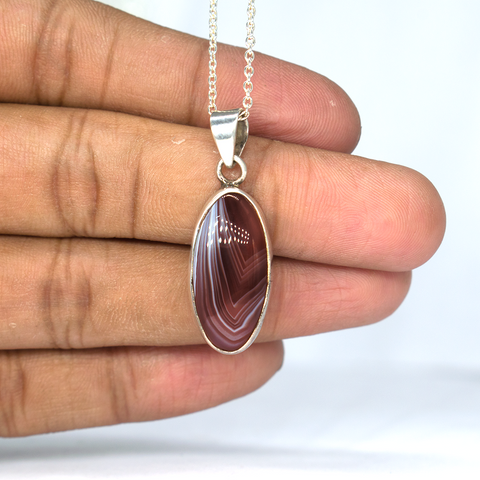 Sulemani Hakik Pure Silver Necklace