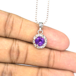 Amethyst Pendant Sterling silver