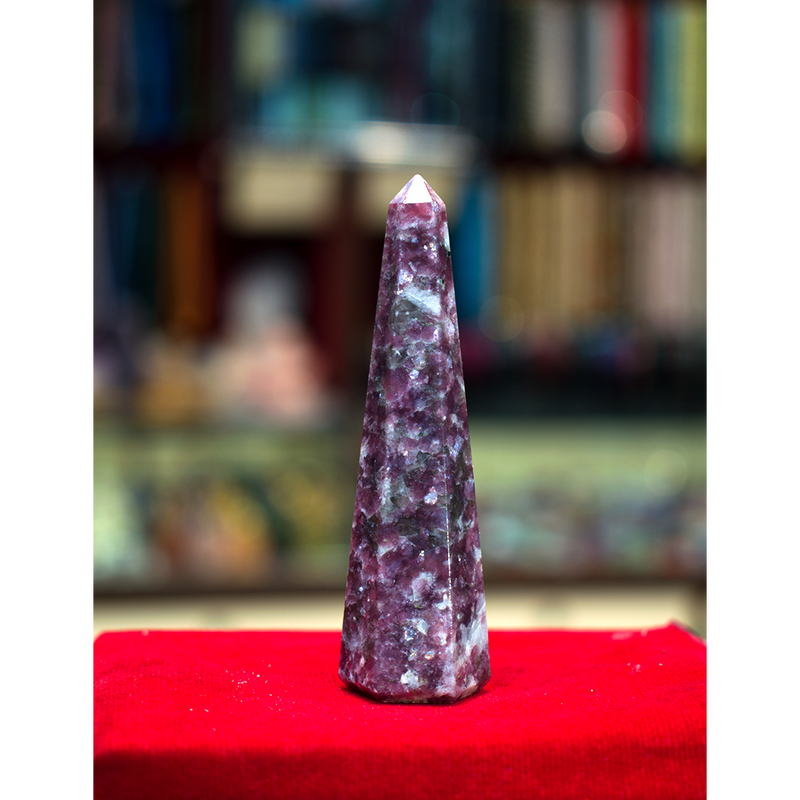 Pink Lepidolite wand
