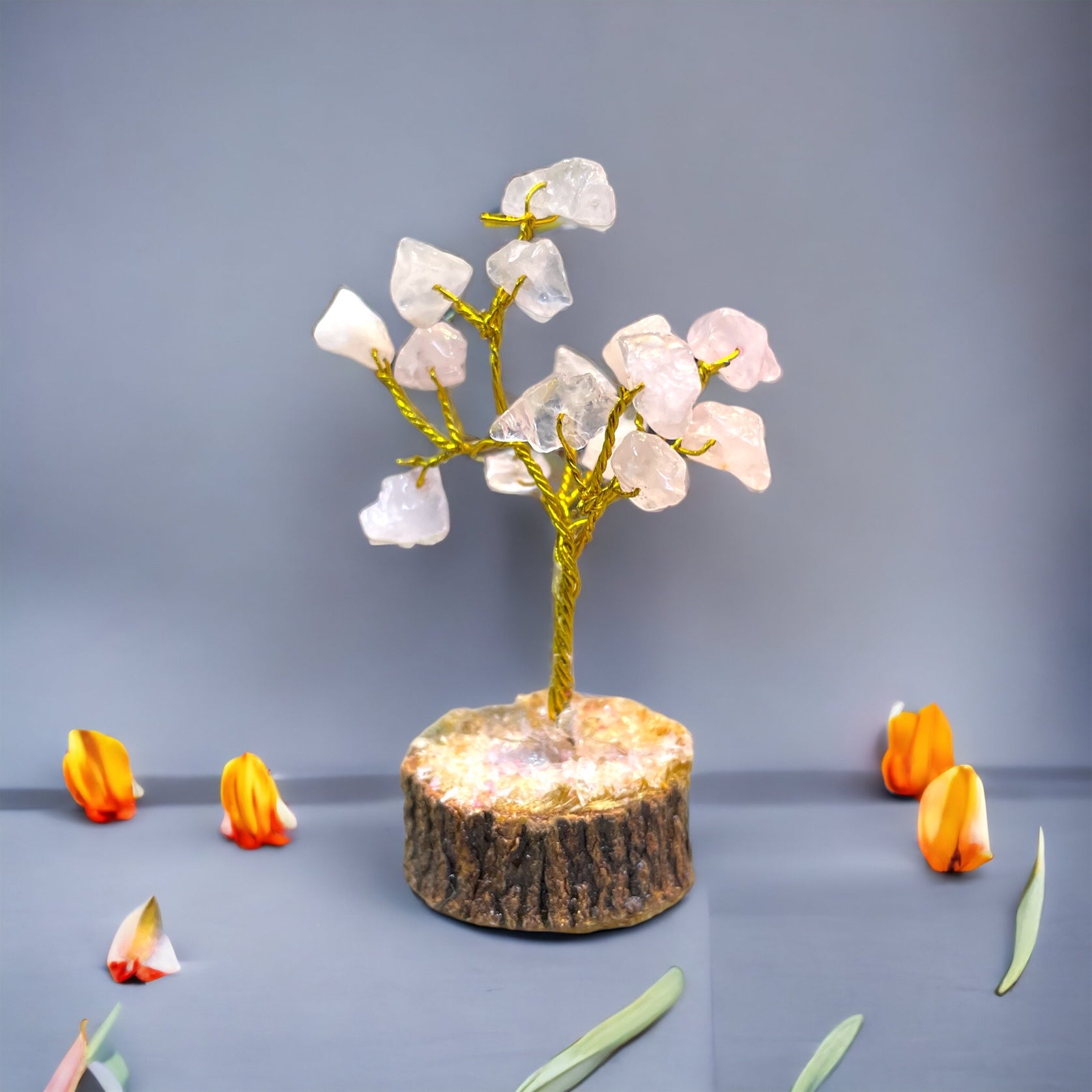 You Are Loved - Rose Quartz Feng Shui mini Tree