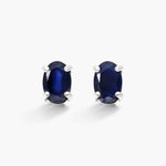 Blue Sapphire Earrings ( Thailand )