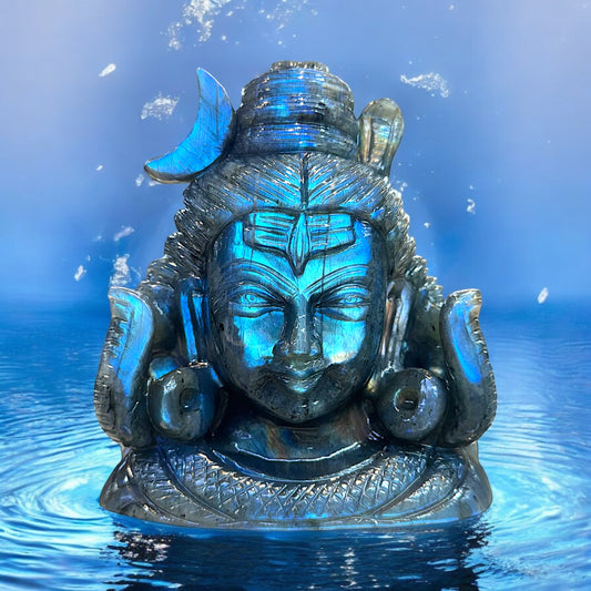 Mahadev’s Idol ~ Lord Shiva in Labradorite 2400