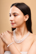 Rainbow Moonstone Beads Necklace AAA 16 Inch