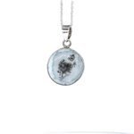 Merlinite Dendritic Opal Sterling Silver 925 Necklace