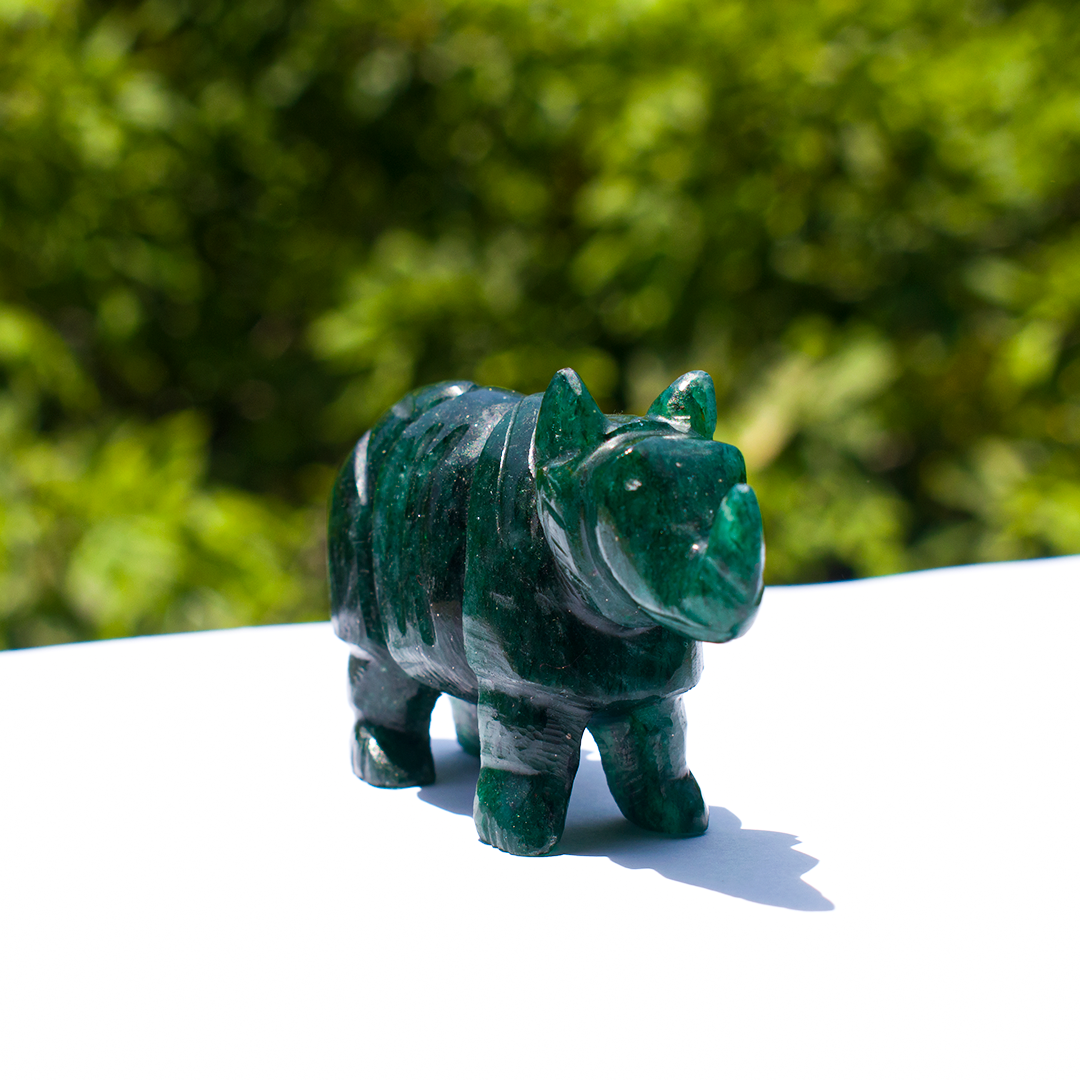 Rhinoceros - Green Aventurine