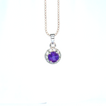 Amethyst Pendant Sterling silver