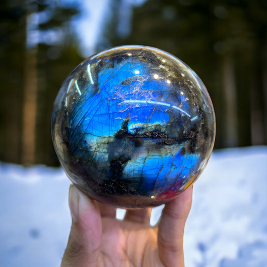 Flashy Labradorite Sphere 2048