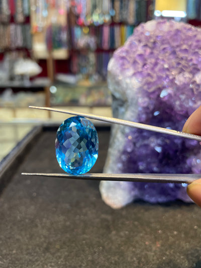 Swiss Blue Topaz 22.45 Carats Gemstone