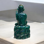 Sai Baba Murti in Natural Green Aventurine Stone