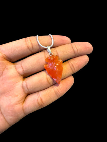 Arrow Head Carnelian Pendant