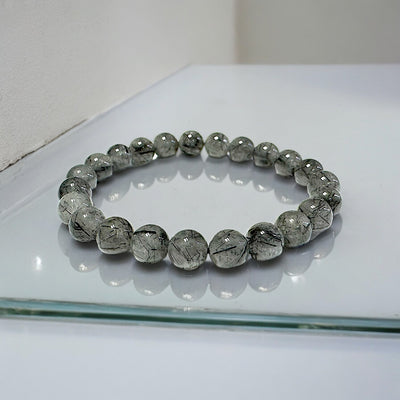 Tourmaline in Quartz Bracelet tourmanilated quartz