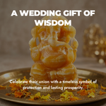 Ganesh Ji in Orange Calcite — Hand-Carved Crystal Idol