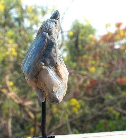 Blue Kyanite Raw CLuster On a stand