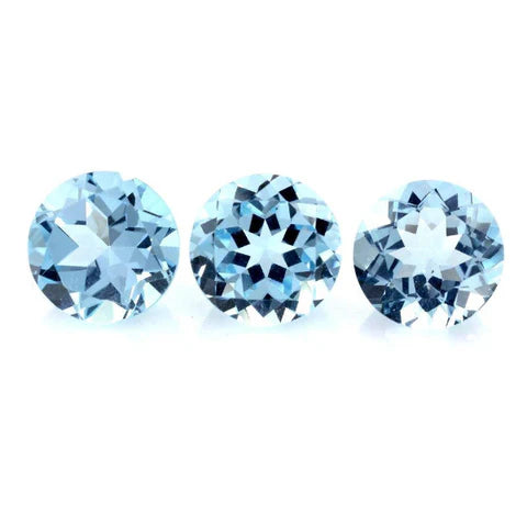 Blue Topaz Round Cut gemstone 480