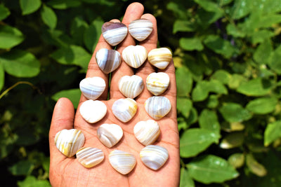 Banded Agate mini heart