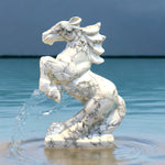 Rising Horse feng shui in Howlite Gemstone