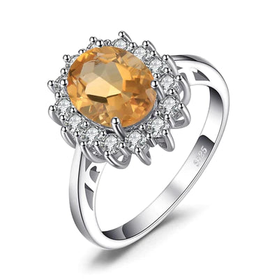 Citrine Diamond Ring