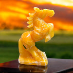 Rising Horse ~ Yellow Calcite