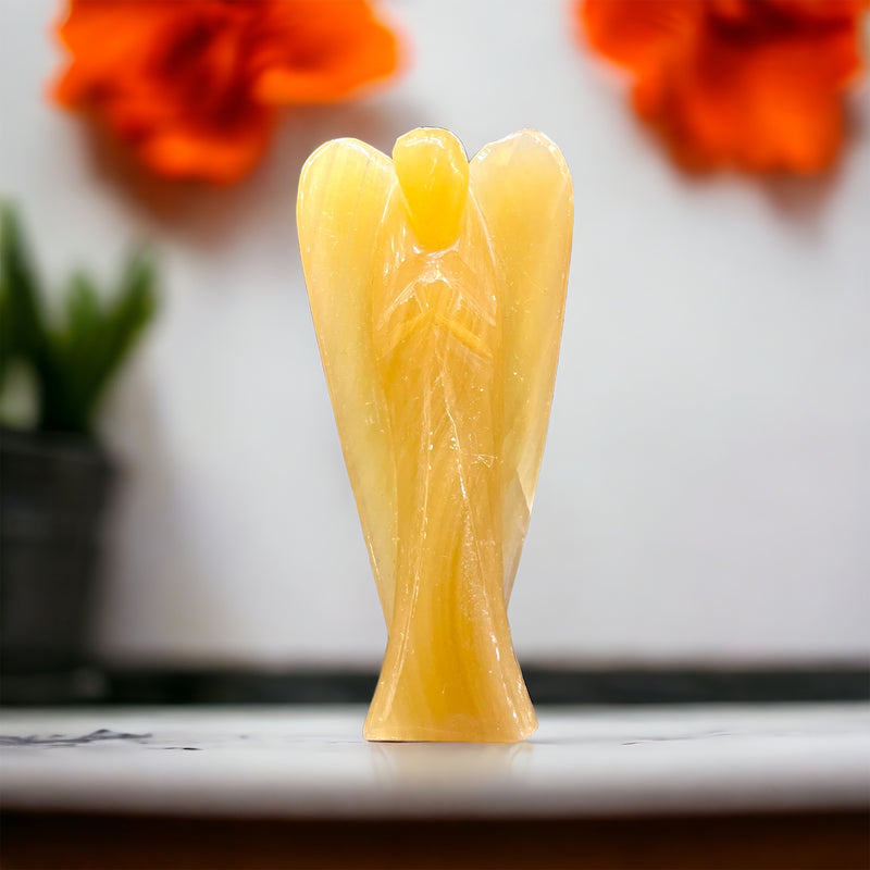 Yellow Aventurine Angel (3 inches )