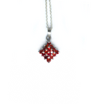 Garnet mini sterling silver 925 Pendant