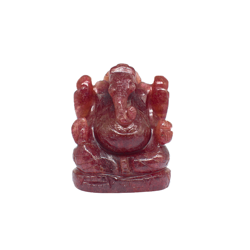 Strawberry Quartz Ganesh Ji