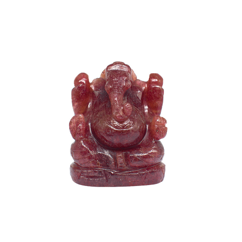 Strawberry Quartz Ganesh Ji