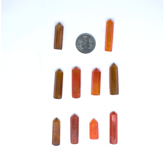Carnelian Mini towers, wands 1 piece each 1080