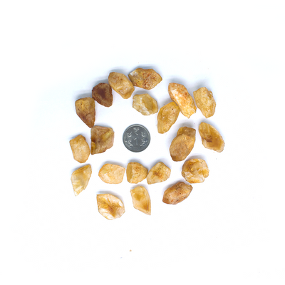 Citrine raw Mini Pieces - 1 Piece each