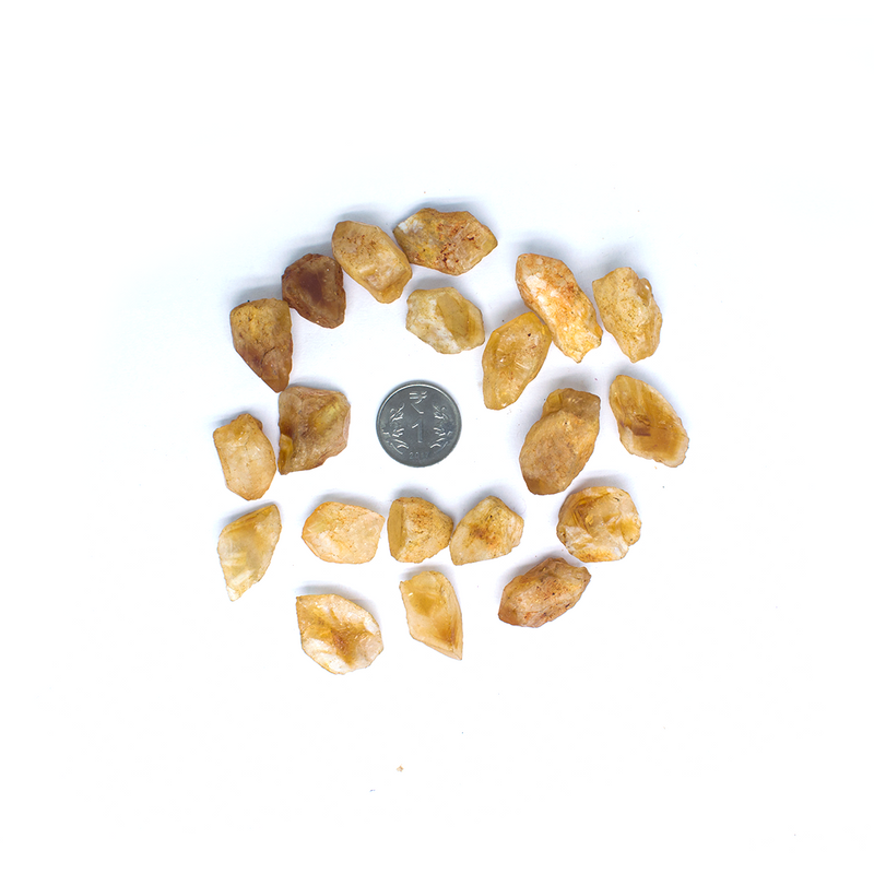 Citrine raw Mini Pieces - 1 Piece each
