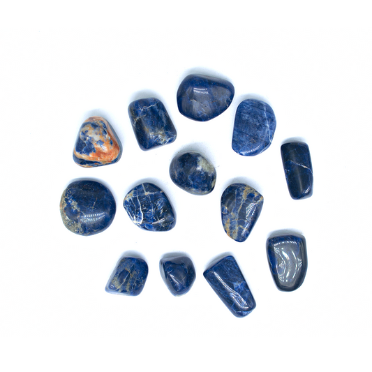 Sodalite tumbles 1080