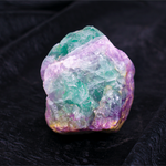 Rainbow fluorite raw clusters