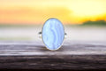 Blue Lace Agate Ring