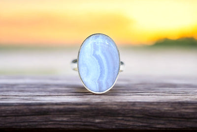 Blue Lace Agate Ring