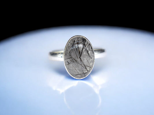 Black rutile Ring - Protection & Good Health 2000