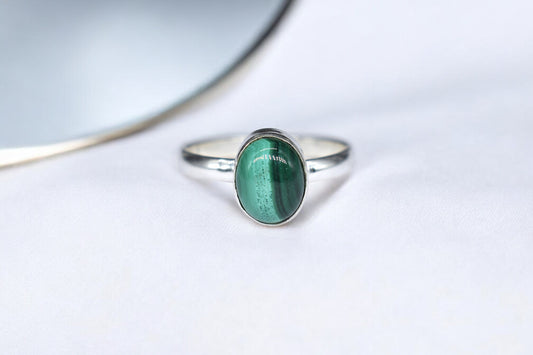 Malachite ring - Protection , growth , transformation 2000