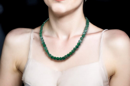 Green aventurine coin necklace 2000