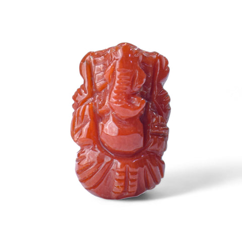 Ganesh ji ~ Carved In natural Coral 6.95 Carats