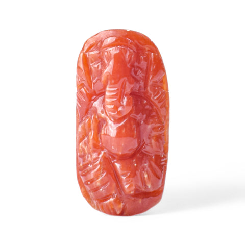 Ganesh ji ~ Natural Coral Moonga 5.15 Carat