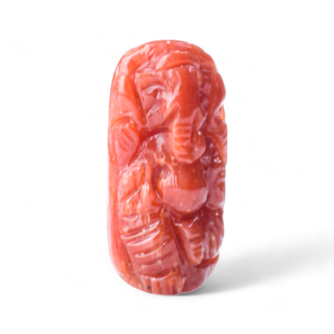 Ganesh ji ~ Natural Coral Moonga 5.15 Carat