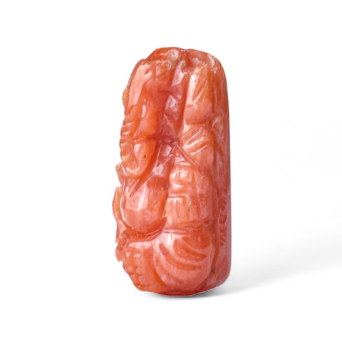 Ganesh ji ~ Natural Moonga coral 6.80 Carats