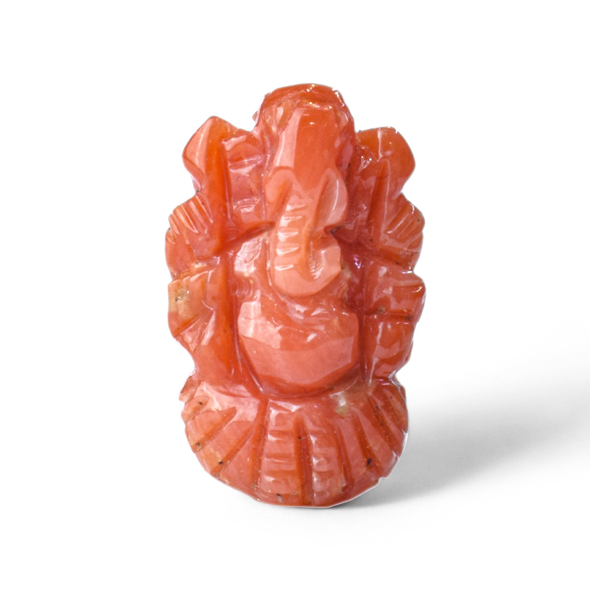 Ganesh ji ~ Natural Red Coral 4.20 carats ( moonga )