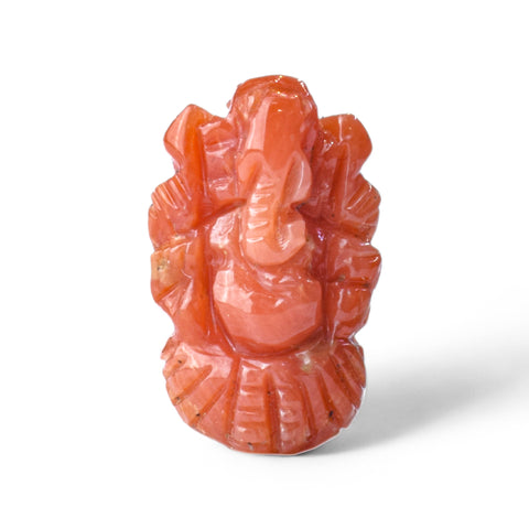 Ganesh ji ~ Natural Red Coral 4.20 carats ( moonga )