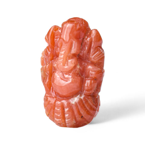 Ganesh ji ~ Natural Red Coral 4.20 carats ( moonga )