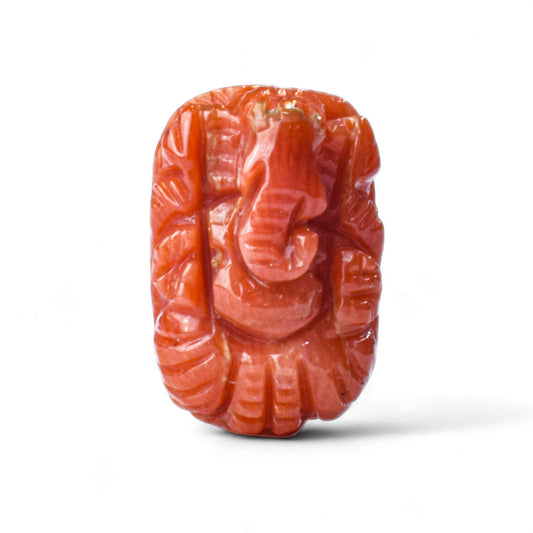 Ganesh ji ~ Carved In natural Coral 2000