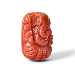 Ganesh ji ~ Carved In natural Coral