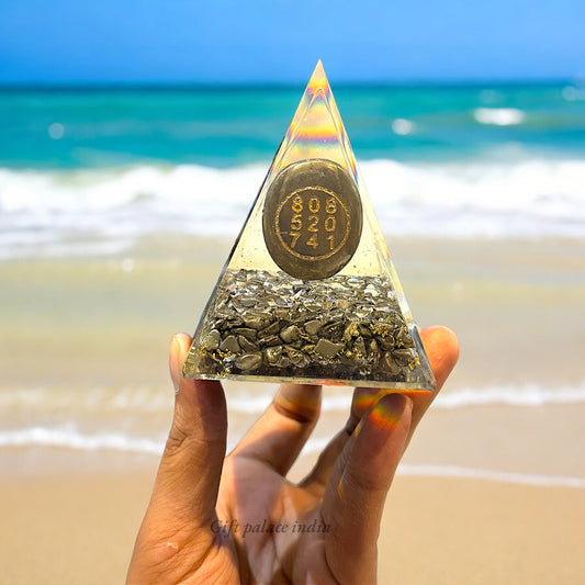 Pyrite Zibu Coin  Pyramid ( Attracts Wealth ) 2400