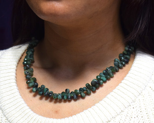 Emeralds Drops Necklace 3847