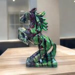 Rising  Horse Feng shui Ruby Zoisite