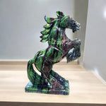 Rising  Horse Feng shui Ruby Zoisite