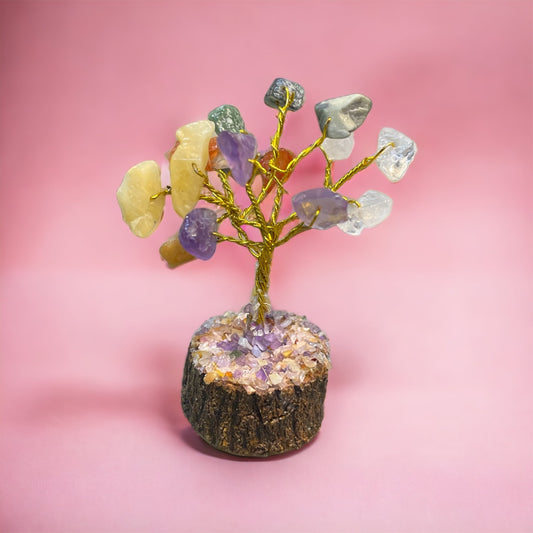 Seven Chakra Mini Tree 16 beads tree 1385